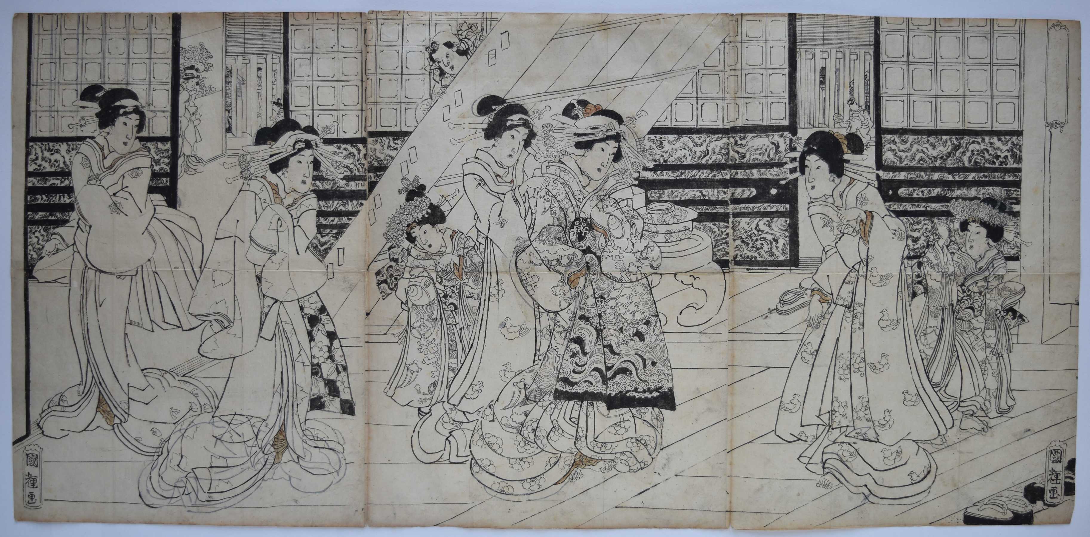 JapanesePrints-London | Brush Drawings and Hanshita-e