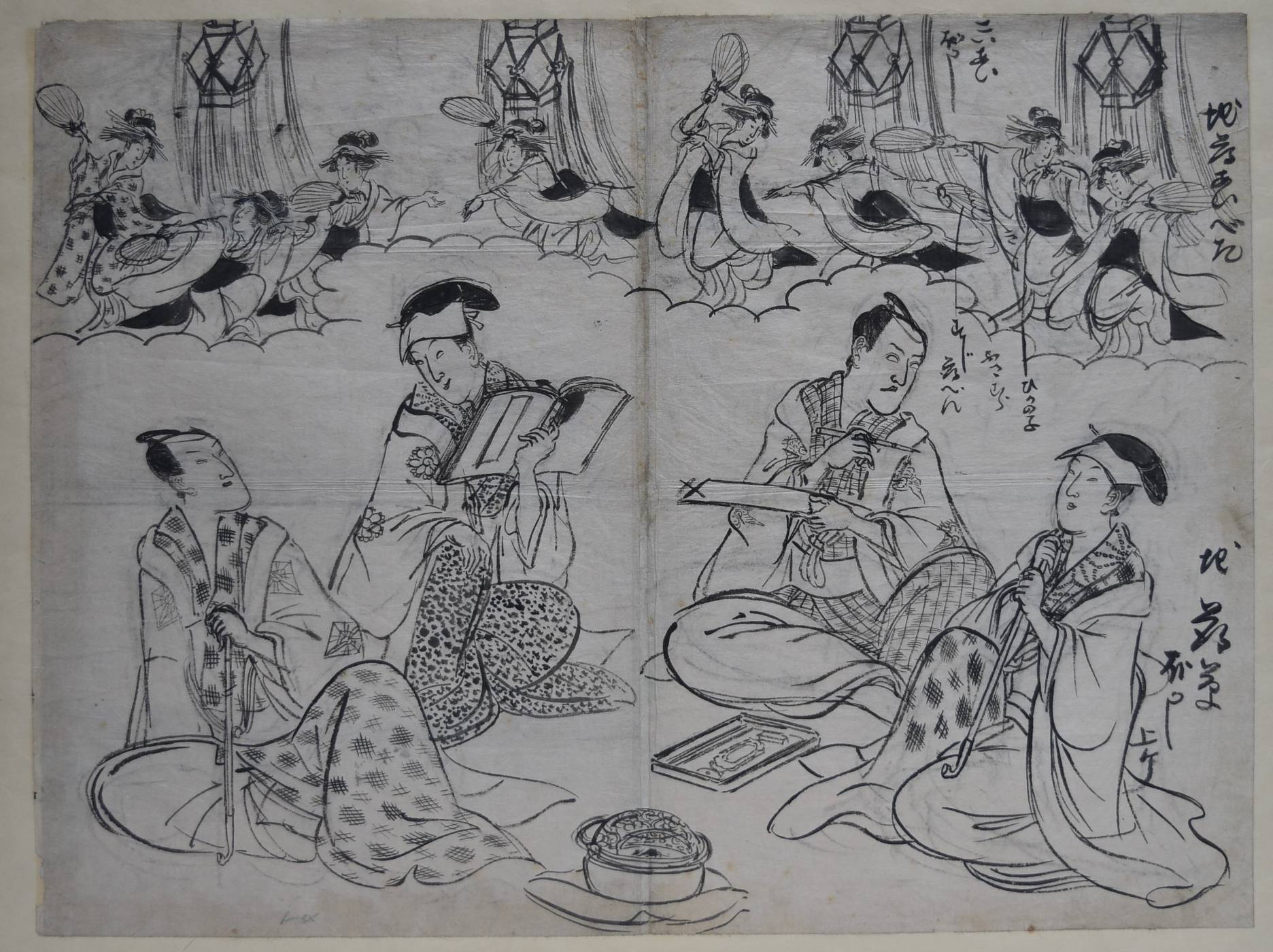 JapanesePrints-London | Brush Drawings and Hanshita-e